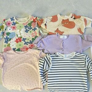 Colorful H&M Long Sleeve Tops Set